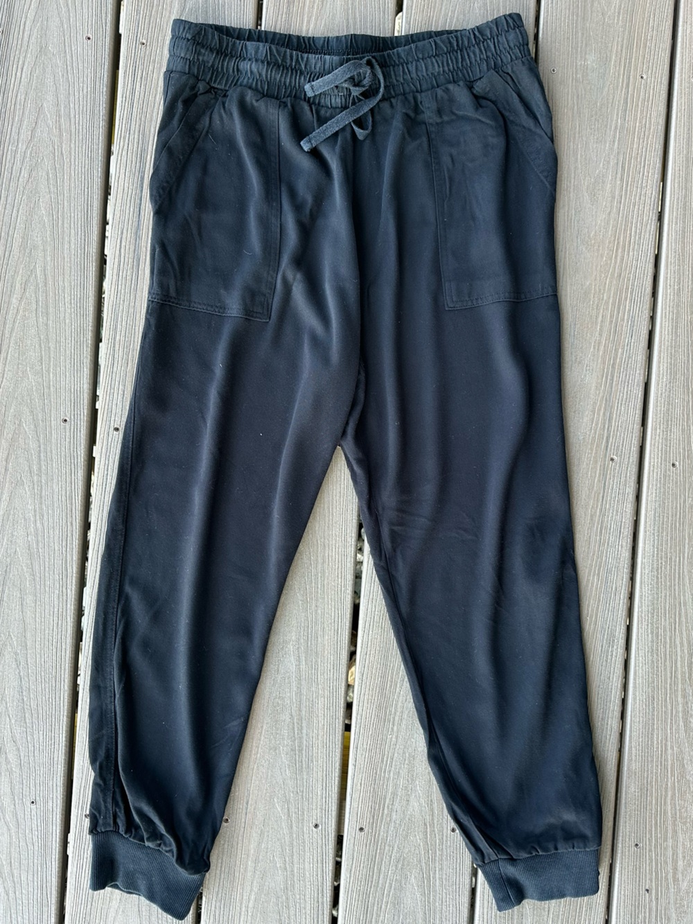 Splendid Black 100% Rayon Lightweight Jogger Pants Women’s Medium Pull On - Picture 7 of 8